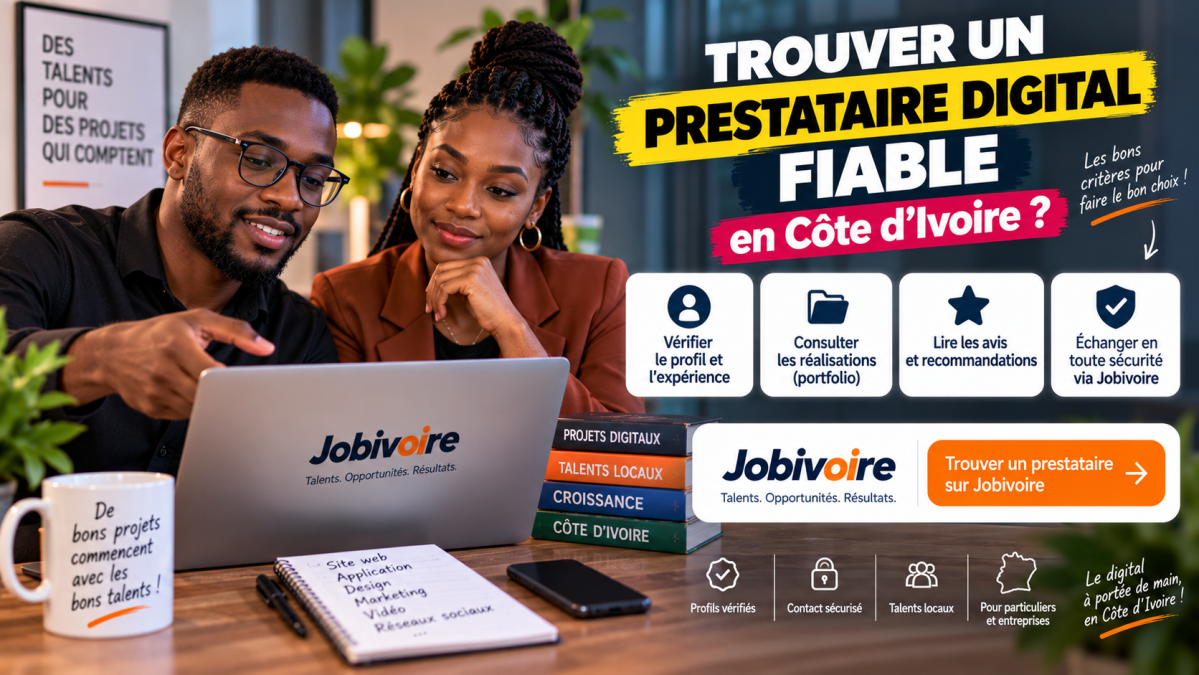 Trouver un prestataire digital fiable en Côte d'Ivoire : les critères à vérifier