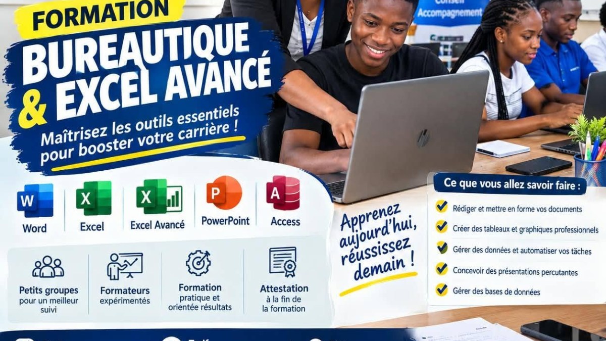 Je vais Formation en Bureautique et Excel avancée