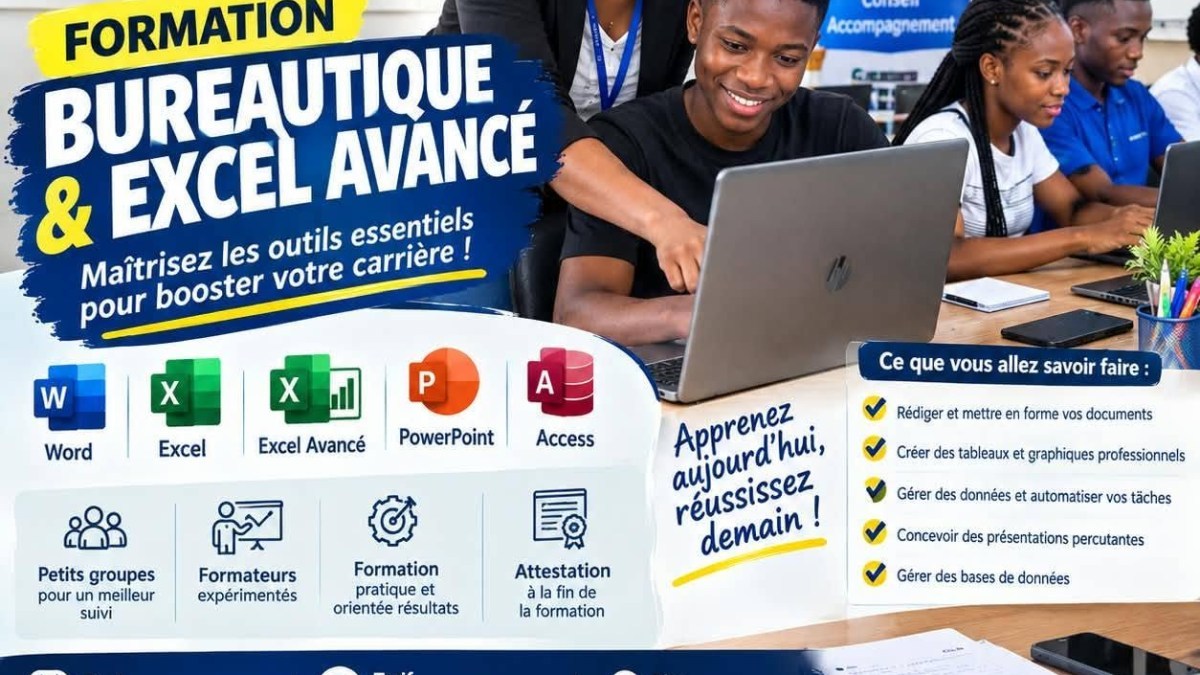 Je vais Formation en Bureautique et Excel avancée