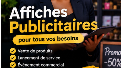 Je vais Créer vos affiches pour vos différents événements