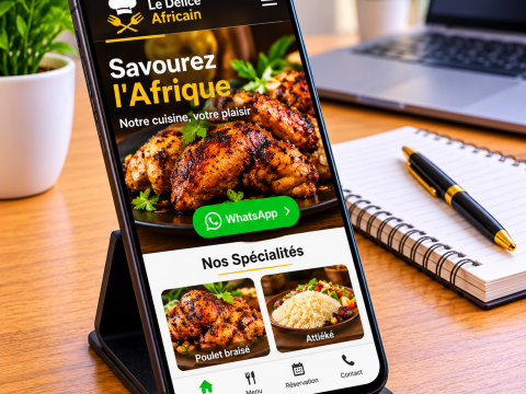 Site Vitrine - Restaurant Le Baobab (Démo)